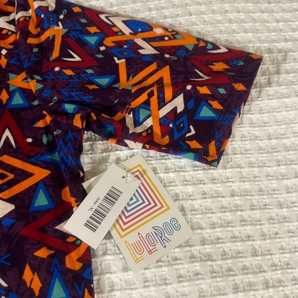 LuLaRoe Women’s Julia Dress/Size: XL /Color: Multi-Fun Geometric (NWT) - Picture 2 of 10